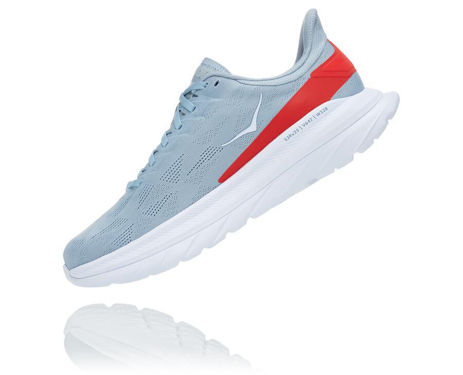 Running Shoes Mens - Hoka One One Mach 4 - Blue/White - ZTFKJLA-58